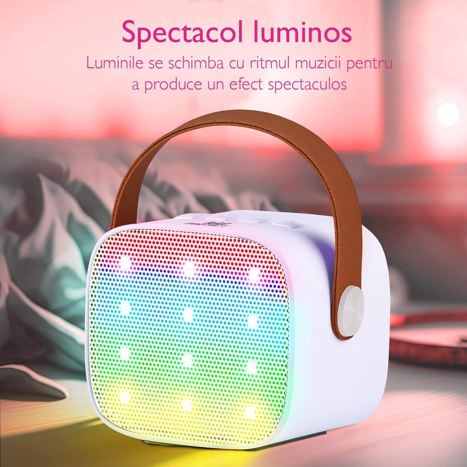 Microfon Karaoke si Boxa KidProtect Magic Voice Microfon Karaoke si Boxa KidProtect Magic Voice